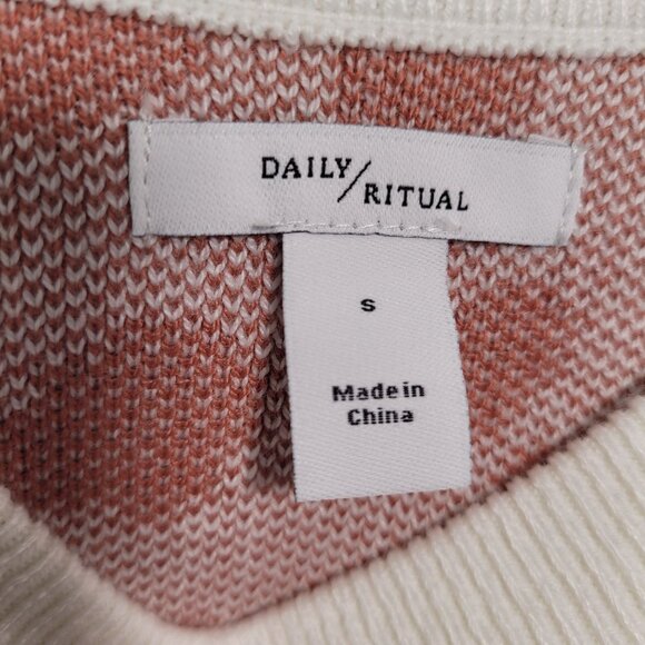 Daily Ritual Women Leopard Print Soft Knit Sweater Long Sleeves Crew Neck Small - Picture 4 of 9